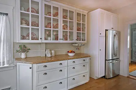 Inset Vs Overlay Cabinets: Totally Compare with Them 5 Glass Front Style