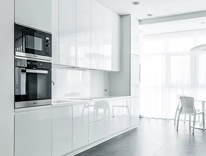 China Bespoke High Gloss Kitchen Cabinets Manufactuer | AJ Flying