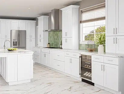 Custom White Shaker Kitchen Cabinets From China Manufacturer | AJ Flying - Local White Shaker Kitchen Cabinets Online Shopping Today