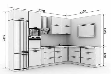 Average Size of a Kitchen