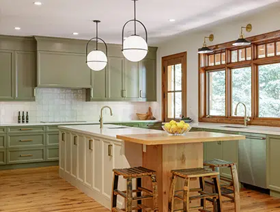 Cozy Green Kitchen