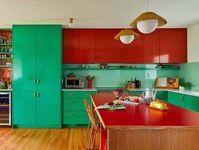 Kitchen Red and Green