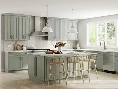 Light Green Kitchen Cabinets