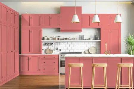 Corals and Reds Cabinet