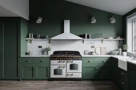 Forest Green Cabinet