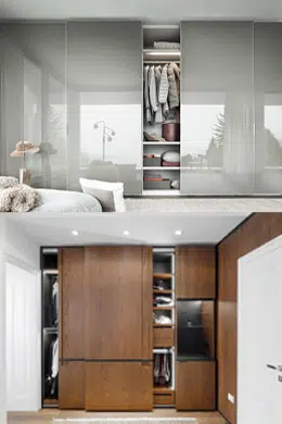 Bespoke Fitted Sliding Wardrobe Company in China 3 Styles