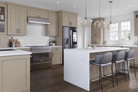 Taupe Kitchen Cabinet