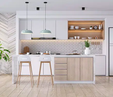 One-Wall Kitchen Cabinets