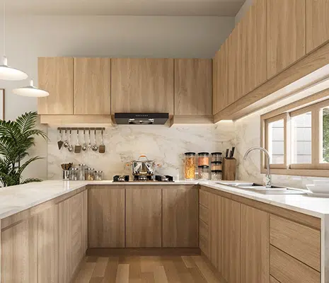 U Shape Kitchen Cabinet