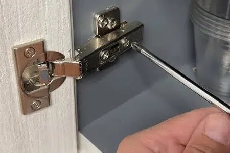 How to Adjust Cabinet Door Hinges- Step By Step Guide 10 Loosen Screw for Position