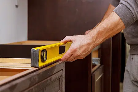 How to Adjust Cabinet Door Hinges- Step By Step Guide 5 Step 4 Use Level to Test