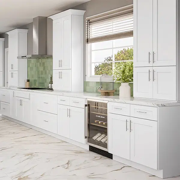 Armário base de 76 cm com gavetas