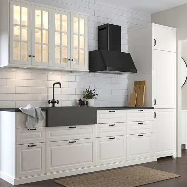 Armario base de fregadero de cocina estilo shaker de 60 pulgadas