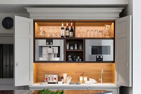 Maximize Style and Storage: A Guide to Cabinets Sitting on Countertop 4 The Breakfast Station